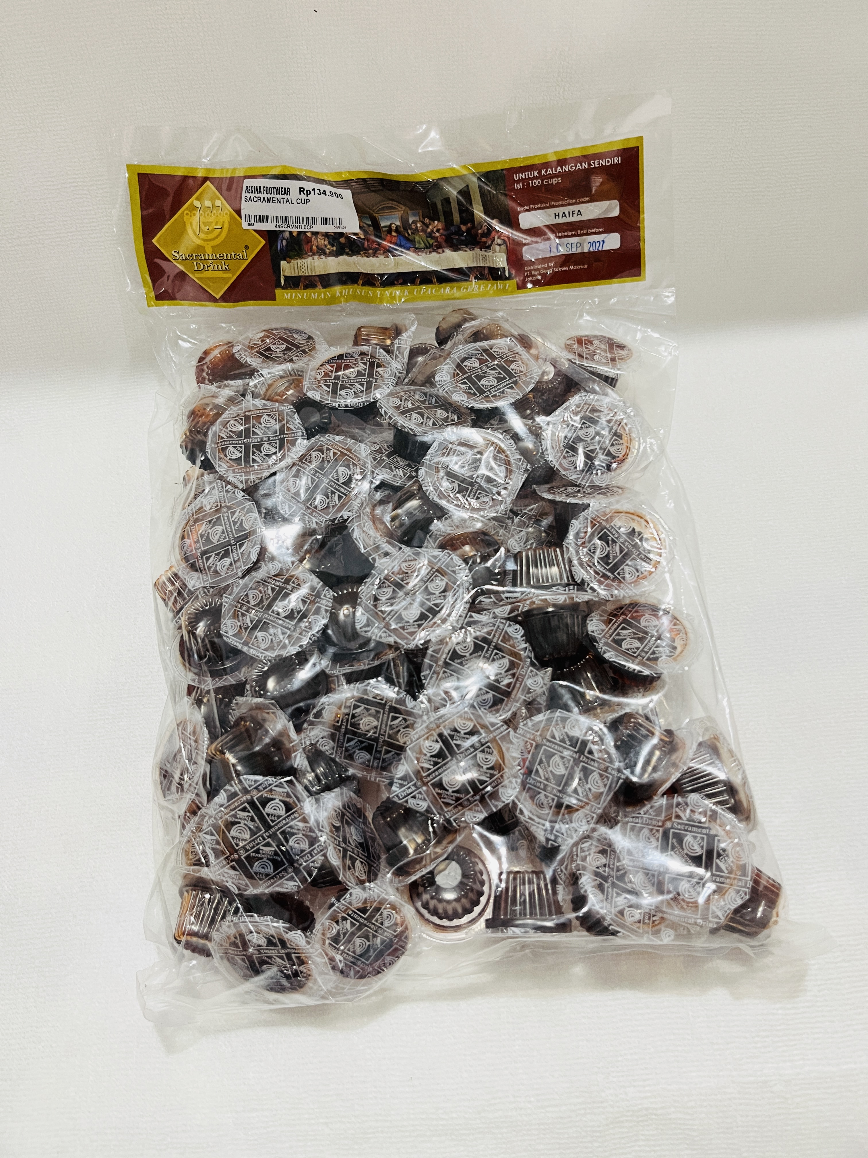 Anggur perjamuan cup 100pcs